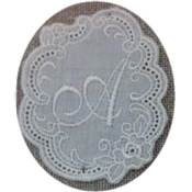 Monogramme Dentelle grande lettre A