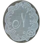 Monogramme Dentelle grande lettre N