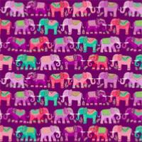 Tissu Jaipur de Makower UK - éléphant lilas