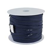 Fermeture éclair au mètre bleu marine 4mm