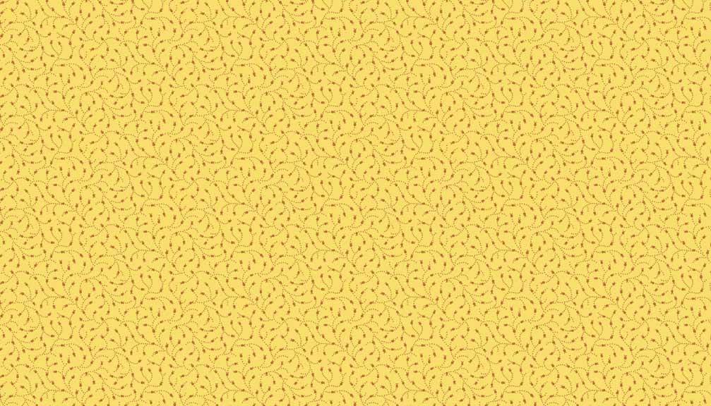 Tissu Trinkets jaune 8156Y par 10cm
