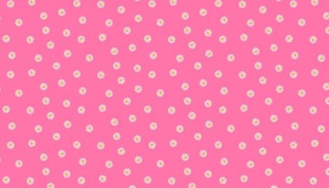 Tissu Spring Daisy pink par 10 cm - 2194/P
