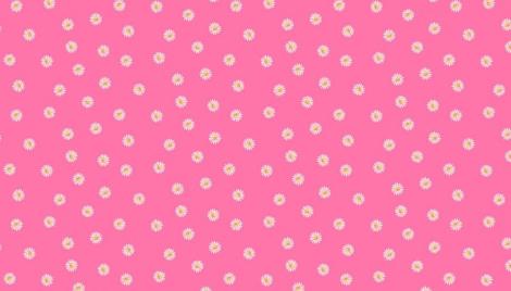 Tissu Spring Daisy pink par 10 cm - 2194/P