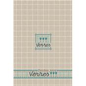 Kit Torchon "Verres" bleu - KD003B