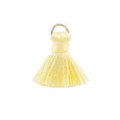 Mini pompon jaune 2cm viscose rayonne