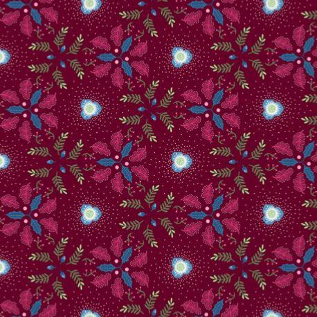Tissu coton de noël Odile Bailloeul par 10 cm