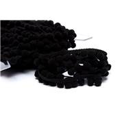 Galon pompons 18mm noir