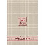 Kit Torchon "Verres" rouge - KD003R