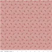 Tissu Rose Samantha Rose par 10cm - C4715