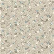 Tissu Serenity Flower Scroll Cream - 1694Q